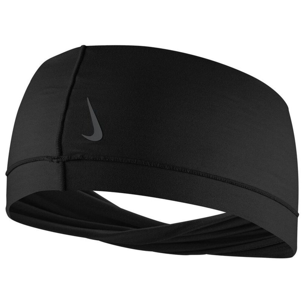 Nike Womens/Ladies Twisted Wide Band Yoga Headband / Black/Anthracite